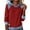 Summer Tops Red, variant on Womens Hooded Spring Clothes, Long Sleeve Shirts for Women Fashion Solid Color Denim Patchwork Crewneck T-Shirts