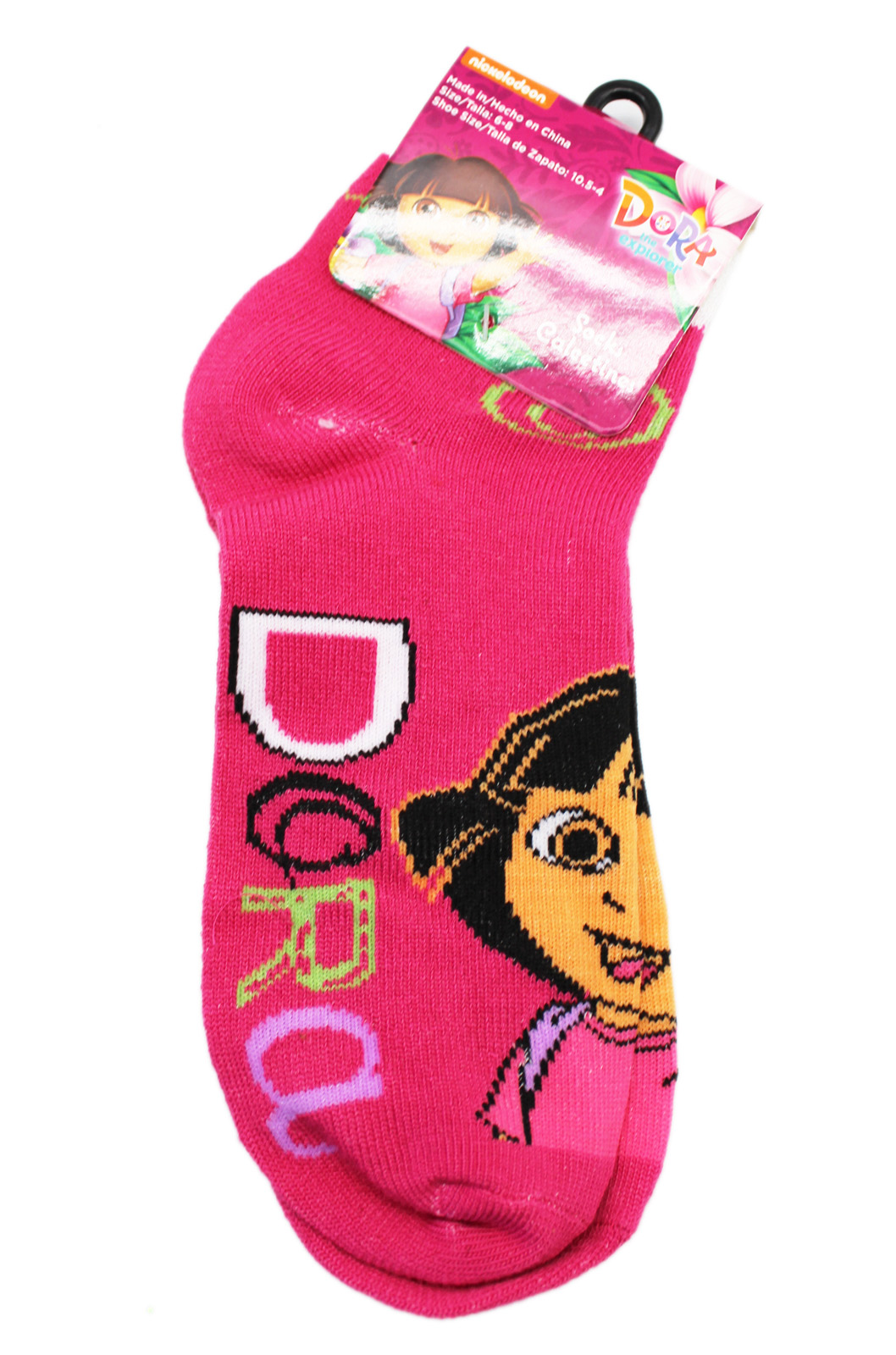 Hot Pink Colored Kids Socks (1 Pair, Size 68)