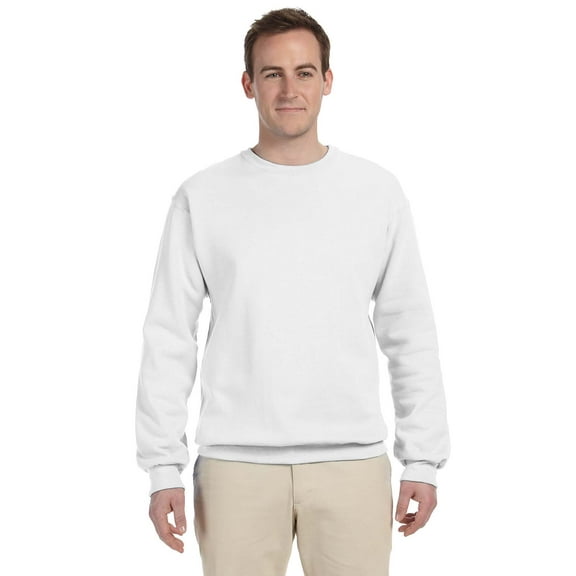 Jerzees Nublend Adult Crewneck Sweatshirt , 562 , White , XX-Large