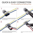 thumbnail image 5 of Conectores de Cable en T para Cables de 14 A 18 AWG, Sin Pelado de Cables, Conectores de Cable de 3 Vías Combinados, Conectores de Empalme de Cables, Paquete de 24, 5 of 5