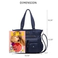 thumbnail image 2 of KL928 Women's Handbags Purses PU Leather Large Top Zip Tote for Work Travel (Blue), 2 of 7