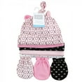 thumbnail image 2 of Hudson Baby Infant Girl Cotton Cap and Scratch Mitten Set, Xoxo, 0-6 Months, 2 of 6