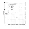 thumbnail image 7 of 763-281: Garage Garage apartment 1 Bed, 1 Bath Luxury Home Plan, 1149 Sq Ft: Full Blueprints with License to Build by Home Plan Marketplace - Lesuto, 7 of 7
