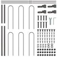 thumbnail image 3 of vidaXL Garden Fence Gray 66.9" x 39.4" Powder-coated steel, 3 of 4