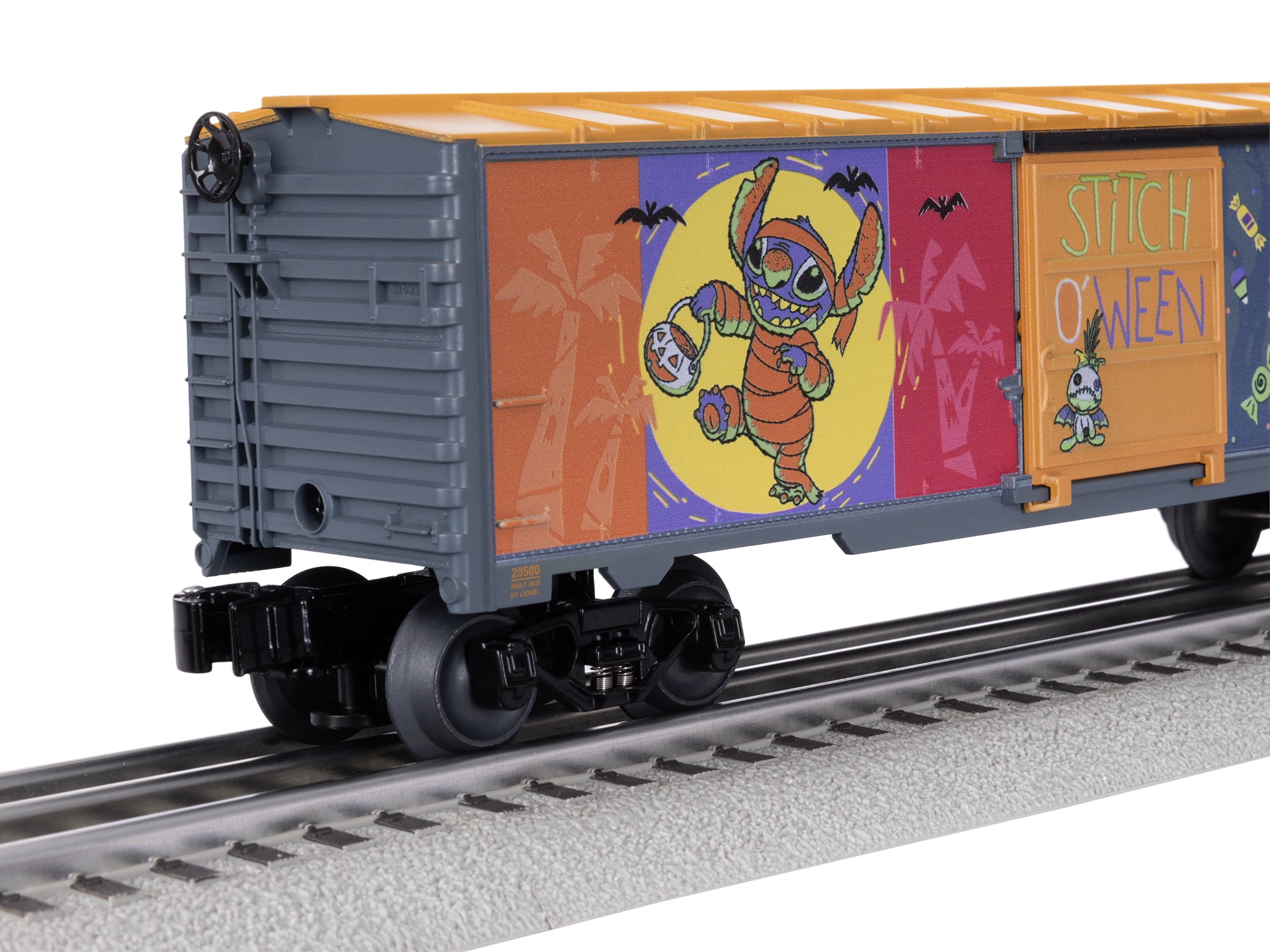 Lionel Disney Stitch Halloween O Gauge Model Train Boxcar for Ages 14+