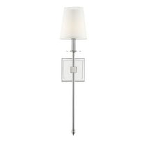 Monroe 1-Light Wall Sconce in Polished Nickel