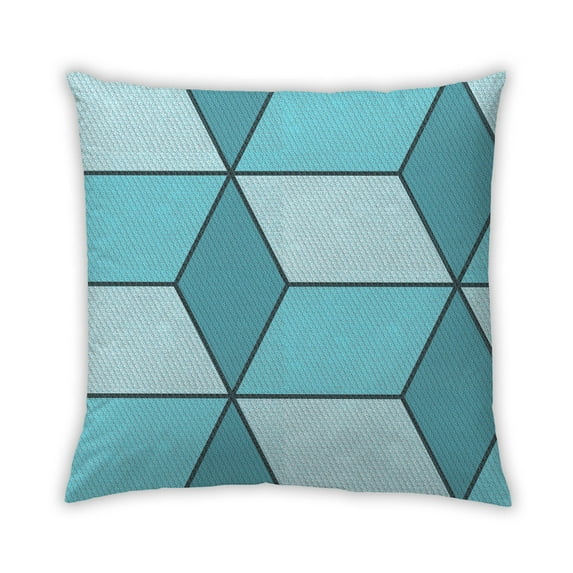 Ahgly Company Outdoor Square Contemporary Throw Pillow, 18 inch by 18 inch