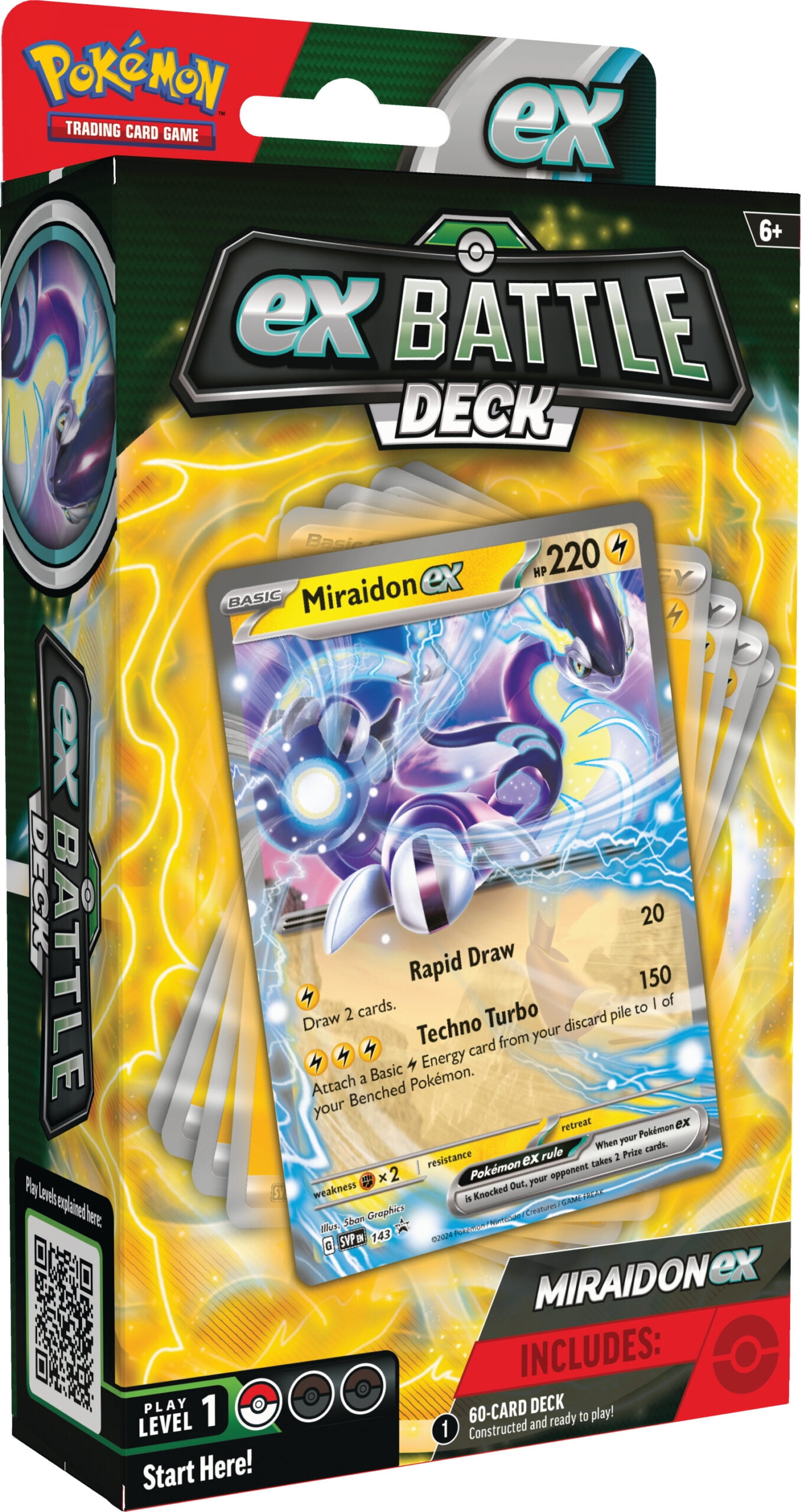 Pokemon TCG: Miraidon ex Battle Deck (Ready-to-Play 60-Card Deck) -  Walmart.com