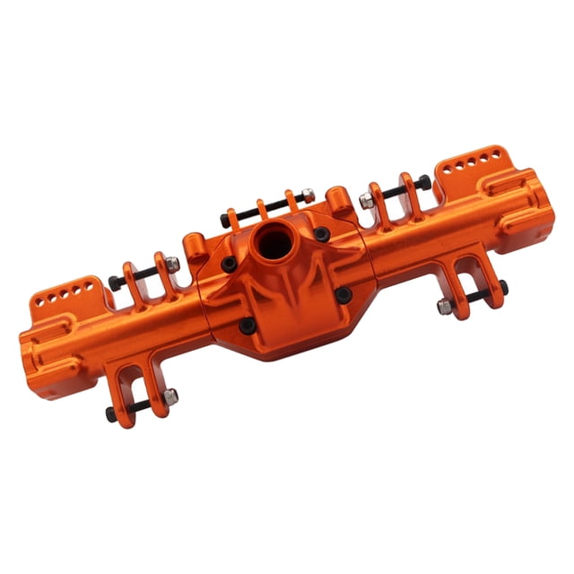 Carcasa Aleación de Aluminio 1:8, Piezas de Repuesto para Hobby de Camión, Modelo de Oruga, Carcasa de Puente para LMT Mons naranja Yotijar Carcasa del eje del coche RC