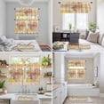 thumbnail image 6 of Love Peace Text Kitchen Curtains Sets for Windows 24 Inch Length, Farmhouse Inspirational Quotes Wooden Rod Pocket Window Treatments Tier Curtains and Valances Set for Bedroom/Bathroom, 6 of 8
