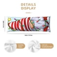 thumbnail image 3 of Lsque Funny Christmas Gnome Body Pillow Case Cover,Ultra-Soft Microfiber Bed Pillow Cases 20x54 inches,Elegant Bedding,Breathable Durable Pillow Cover with Envelope Closure, 3 of 8