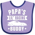 thumbnail image 3 of Inktastic Papas Lil Racing Buddy Boys or Girls Baby Bib, 3 of 4