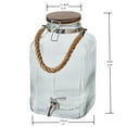 thumbnail image 5 of Better Homes & Gardens Glass 2 Gallon Ribbed  Beverage Dispenser with Acacia Wooden Lid, 5 of 5