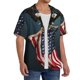 thumbnail image 2 of Balery American Flag Camisa Casual de Manga Corta con Botones para Hombre, Texturizada, Estilo Cubano, para Playa, Verano-XX-Large, 2 of 5