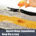thumbnail image 4 of Small Bath Mat 16x24 Brown Bathroom Rugs Non-Slip Microfiber Soft Brown and Yellow Rug Washable, 4 of 7