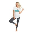 thumbnail image 2 of Women's Concepts Sport White/Charcoal Miami Dolphins Sonata Short Sleeve Top & Leggings Set, 2 of 6