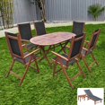 thumbnail image 1 of vidaXL 9 Piece Outdoor Dining Set with Cushions Solid Acacia Wood, 1 of 5