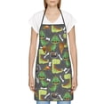thumbnail image 3 of Yiaed Cartoon Dinosaurs (2) Print Kitchen Apron with Hand Wipe Pockets,Big Pocket,Aprons for Women with Pockets, Waterproof for Cooking Baking, 3 of 7