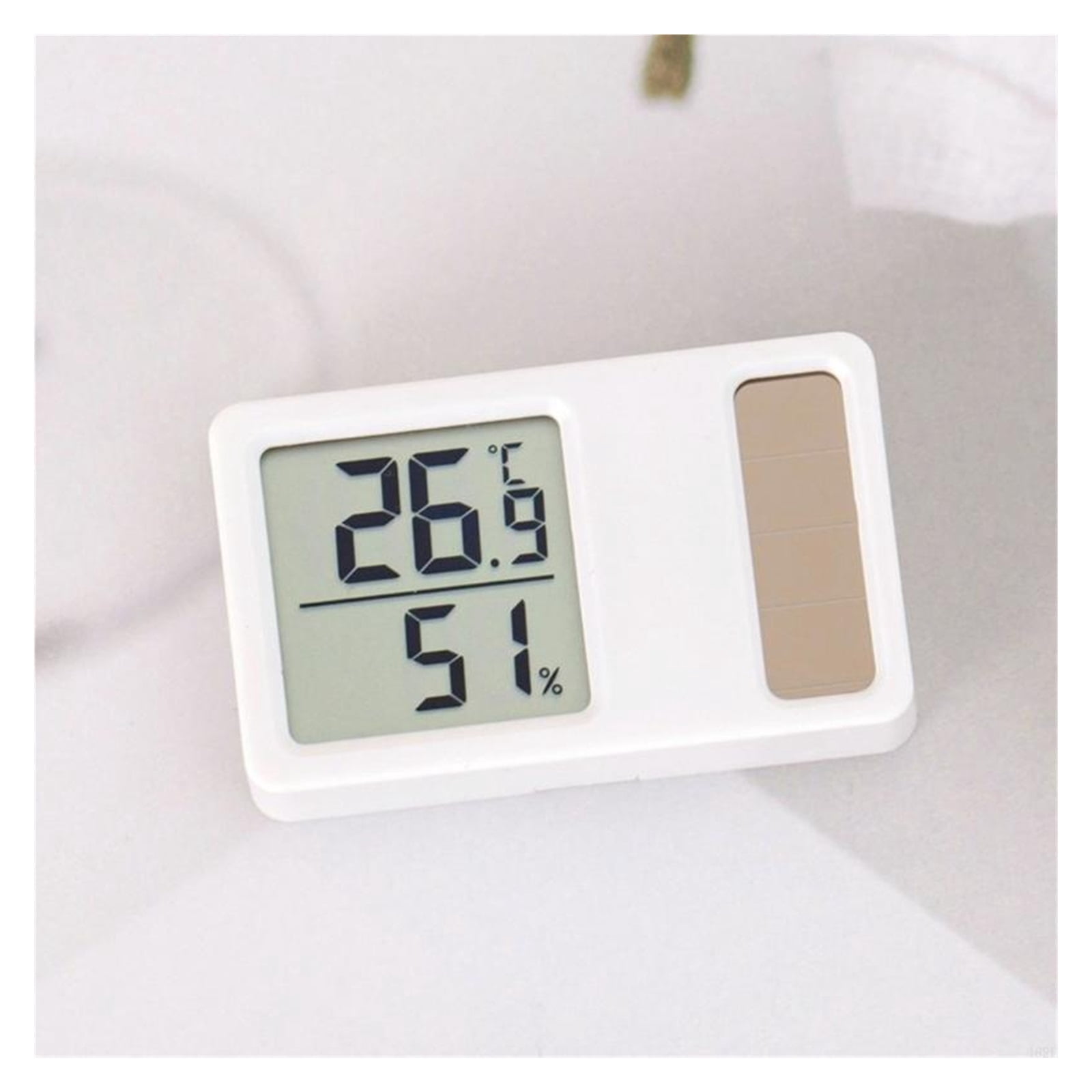 Digital Temperature Humidity Measurement Gauge for Home Office Solar Powered Thermometers Hygromete ,Fast Response