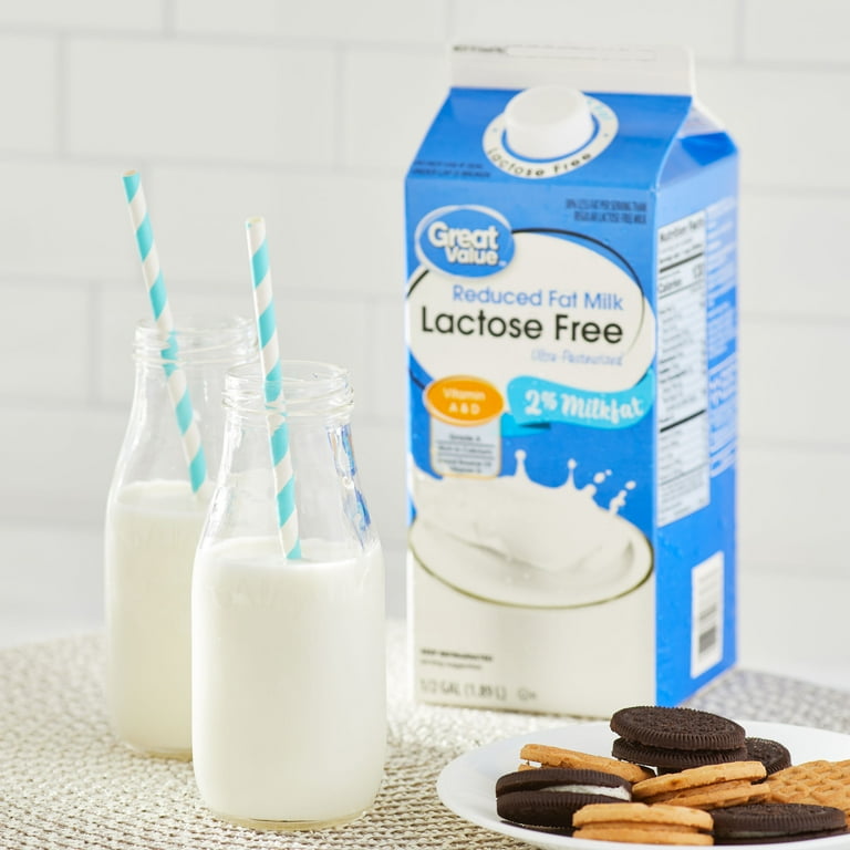 Great Value Lactose Free 2% Reduced Fat Milk, Half Gallon, 64 fl Great Value Lactose Free 2% Reduced Fat Milk, Half Gallon, 64 fl