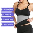 thumbnail image 5 of QRIC Women Neoprene Sauna Sweat Waist Trainer Shapewear Slimming Body Shaper Trimmer Belt Plus Size Workout Girdle, 5 of 7