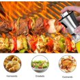 thumbnail image 2 of 200ml Clear Stainless Steel Oil Sprayer - Leakproof Cooking Vinegar Dispenser, 2 of 5