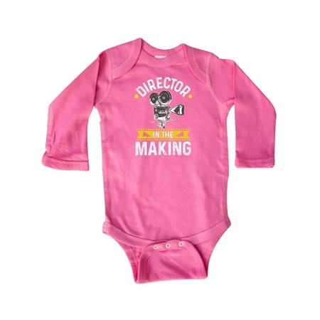 

Inktastic Future Movie Director Kids Directing Gift Baby Boy or Baby Girl Long Sleeve Bodysuit