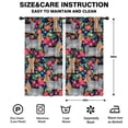 thumbnail image 2 of Blackout Kids Curtains,Yorkie Dog and Flower Florals Childrens Insulated Curtains Set Of 2,Bedroom Essentials,Toddler Room Decor 42x84in(106x213cm), 2 of 4
