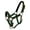 Green, variant on Pony Size Adjustable Neoprene Lined Nylon Halter w/ "Running Horse" Overlay