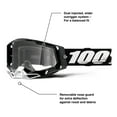 thumbnail image 2 of 100% Racecraft 2 Mountain Bike & Motocross Goggles - MX and MTB Racing Protective Eyewear (Black - Clear Lens), 2 of 7