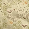 thumbnail image 1 of oneOone Viscose Chiffon Light Yellow Fabric Asian Japanese Pattern Sewing Craft Projects Fabric Prints By Yard 42 Inch Wide, 1 of 5