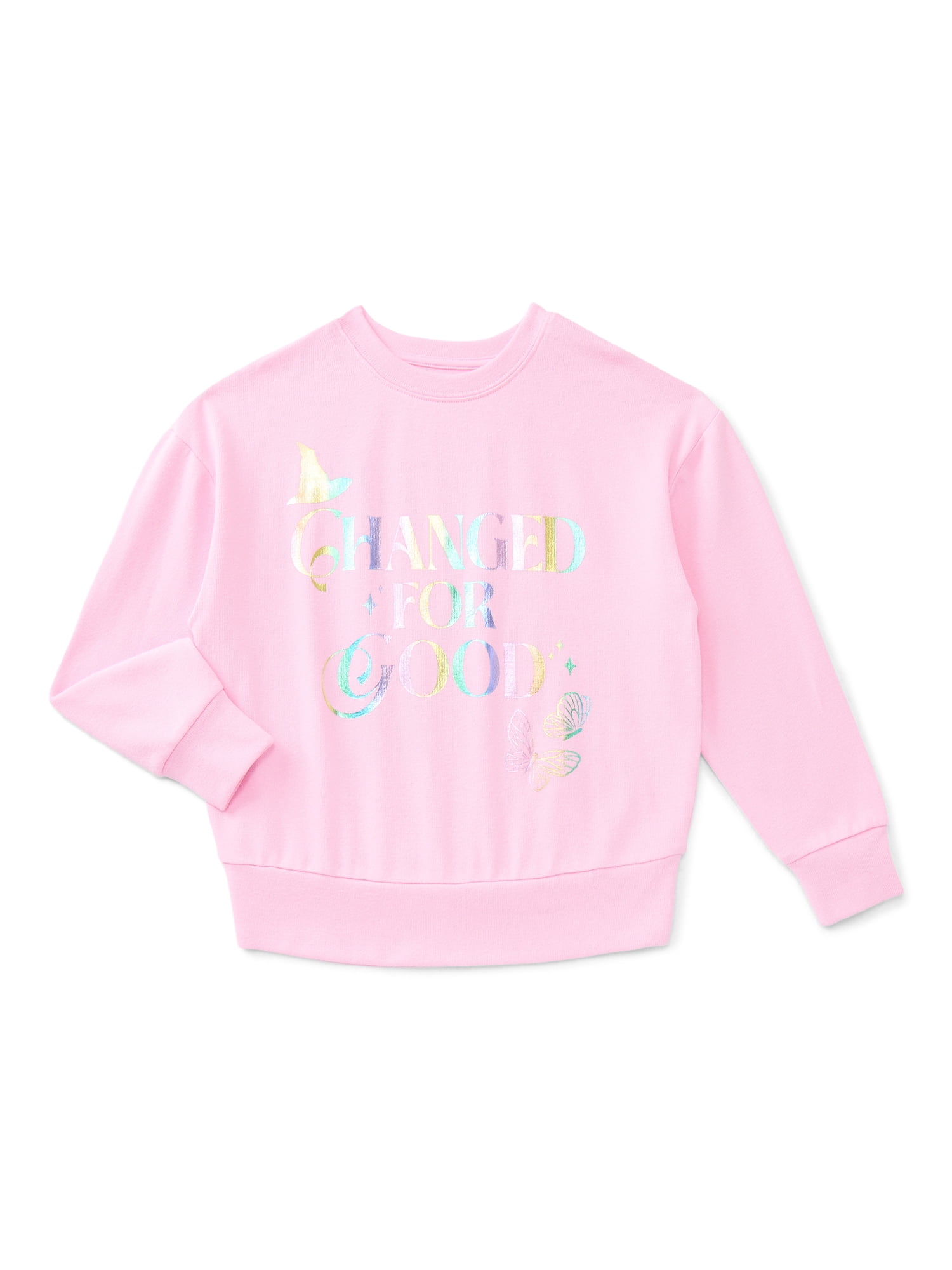 Wicked: For Good Girls Foil Graphic Sweatshirt, Sizes 4-16