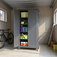 thumbnail image 2 of Homy Casa 73" Tall Metal Garage Storage Cabinet with Shelves & Hooks for Tools, Garden & Utility Room, 2 of 8