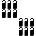 thumbnail image 1 of 12 piezas de mini emblemas ovalados para puerta de dormitorio, letreros para decoración frontal de oficina, de madera de bambú, 1 of 1