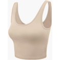 thumbnail image 2 of Sleeveless Crop Tops Scoop Neck Camisole Backless Cropped Tank Top, 2 of 5