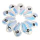 thumbnail image 2 of Funda para cabeza de hierro de golf 10x con protección de números grandes Juego de transporte Fácil de proteger blanco, 2 of 9