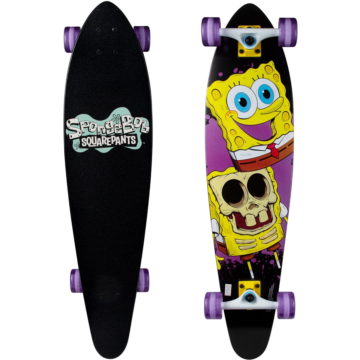 Kryptonics Spongebob Squarepants 36" Longboard Skateboard Big Reveal