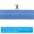 thumbnail image 4 of Uxcell 4.9ft Pipe Insulation Tubing, 2 Pcs 1-7/16 Inch ID Heat Insulated Foam Tubing Handle Grip Support for Pipe, Blue, 4 of 6
