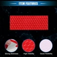 thumbnail image 4 of Unique Bargains 20 Pcs Reflective Stickers, 3.11"x1.18" Rectangle Shape Safety Tape Reflector Universal for Cars Trucks Trailers Waterproof PET Red, 4 of 7