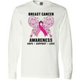 thumbnail image 3 of Inktastic Breast Cancer Awareness Hope Support and Love Long Sleeve T-Shirt, 3 of 5