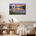 thumbnail image 3 of 1.5-Inch Thick Canvas Print Wall Art for Living Room, Bedroom, Office or Entryway – Decorative Wall Decor with Dandelion Sunset Lake Reflection Peaceful Nature -30 x 20x 1.5 in, 3 of 9