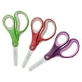 thumbnail image 5 of LIVINGO Blunt Tip Scissors, Safety  for Teacher Classroom Crafting-3 Pack 5" Purple Red Green, 5 of 8