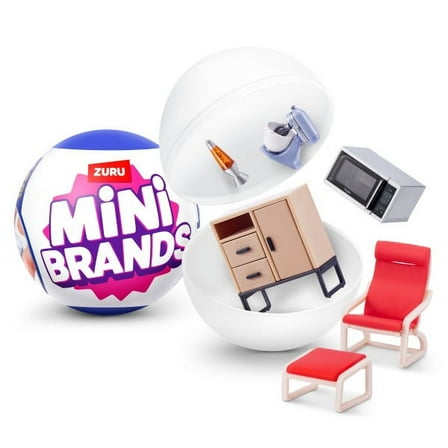 Mini Brands Home Capsule, Novelty Unbox Surprise, by ZURU, Ages 3 