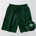 thumbnail image 6 of Men's Quick Dry Mesh Athletic Shorts, Casual Elastic Waist Drawstring Workout Shorts with Zipper Pockets, Lightweight Breathable Gym Running Sports Shorts for Men, Summer Loose Fit Activewear Shorts, 6 of 7