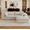 2S+O-White, variant on 78.8" Corduroy Boneless Loveseat Couch with Removable Cushion, Cloud sectional Sofa, No Assembly Required, Compression Sofa in a Box, DlY Combination for Living Room