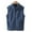 Blue, variant on Unisex Lightweight Vest for Boys and Girls â Solid Color Warm Jacket with Pockets, for Casual Wear