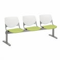thumbnail image 5 of KFI Studios KOOL 3 Seat Reception Bench, White Back, Tuxedo Seat, 5 of 7