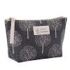 TIMIFIS Organisation et Rangement Sac Cosmétique en Coton et Lin Grande Capacité avec Imprimé Pissenlit sur Tissu Foncé. Ce Sac de Voyage Multifonction Est Fait de Coton et Lin, Présente une Fermeture Éclair, et Est Conçu pour la Portabilité et l'Utilisation Extérieure. Facile à Nettoyer et Convient au Rangement des Cosmétiques.