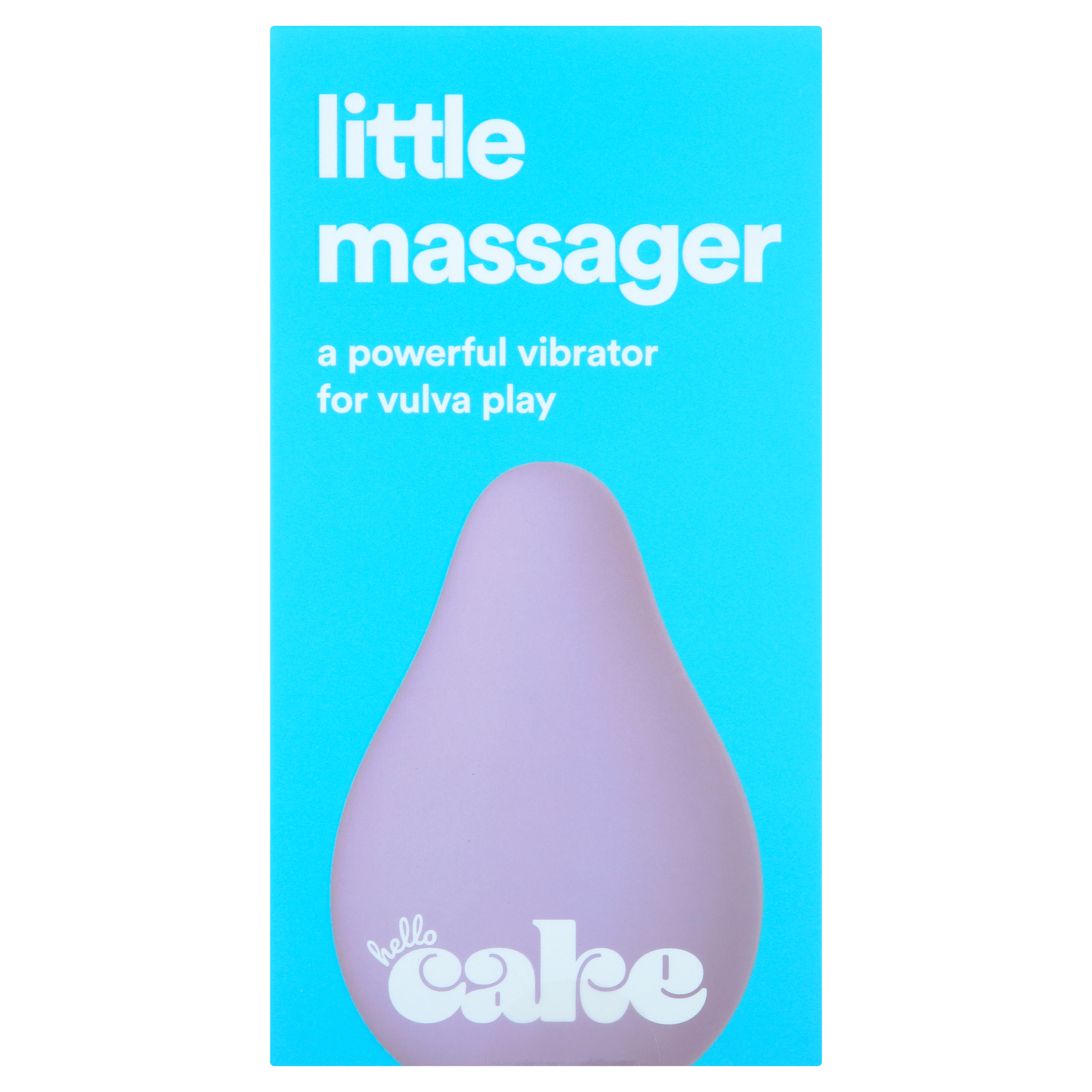 Hello Cake Little Massager Powerful Vibrator for Vulva and Clitoral Play, Lavender, 1 Count