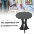 thumbnail image 3 of Dollhouse Round Table,Acrylic Dollhouse Miniature Table Round Side Table For 1:6 Scale Dollhouse Decoration, 3 of 8